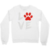 love dog paw Crewneck Sweatshirt
