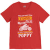 Motorcycles Poppy V-Neck Tee