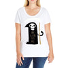 one scythe fits all Ladies Curvy T-Shirt