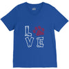 love paw rhinestud V-Neck Tee