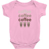 coffee coffee coffee Baby Bodysuit