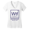 wtf outraged disbelief Women's V-Neck T-Shirt