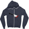 stabbed Zipper Hoodie