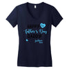 Happy First Father's Day Daddy Women's V-Neck T-Shirt