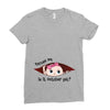 October Peeking Out Baby Girl Ladies Fitted T-Shirt