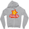 power up Zipper Hoodie