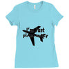plane crazy Ladies Fitted T-Shirt