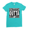 straight outta loot lake Ladies Fitted T-Shirt