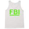 mens fbi print casual slim Tank Top