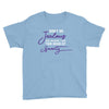don't be jealous just because i look this good at seventy black Youth Tee