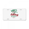 Daddy Hiking Buddy Mountains License Plate