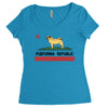 colifornia republic parody pugfornia republic Women's Triblend Scoop T-shirt