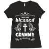 I Am One Blessed Grammy Ladies Fitted T-Shirt