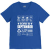 Born In September V-Neck Tee