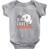 This Girl Loves Pomeranian Baby Onesie