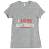 i love it when my wife lets me go mountain biking Ladies Fitted T-Shirt