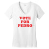 vote for pedro Women's V-Neck T-Shirt