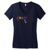 crazy for walking Women's V-Neck T-Shirt