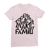 together we make a family Ladies Fitted T-Shirt