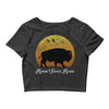 roam sweet roam slouchy Crop Top