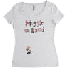 Muggle On Board Floral Women's Triblend Scoop T-shirt