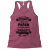 Super Cool Papaw Of A Freaking Awesome Granddaughter Racerback Tank