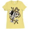 work hard until die Ladies Fitted T-Shirt