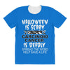 halloween is scary but carcinoid cancer is deadly spread the word help All Over Women's T-shirt