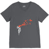 banksy headshot butterfly V-Neck Tee