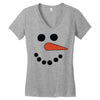 frosty snowman Women's V-Neck T-Shirt