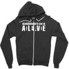 schrodinger's cat is deadalive Zipper Hoodie