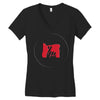 please red Women's V-Neck T-Shirt
