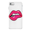 sexy lip biting iPhone 7 Case