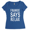 frankie says relax retro vintage Women's Triblend Scoop T-shirt