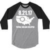 total solar eclipse 2017 3/4 Sleeve Shirt