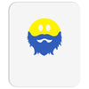 bearded smiley face Mousepad