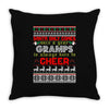 santa only comes once a year gramps is always here to cheer Throw Pillow