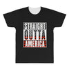 straight outta america All Over Men's T-shirt