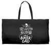 You Cant Scare Me I am Biker Dad Weekender Totes