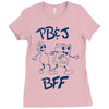 peanut butter and jelly bff Ladies Fitted T-Shirt