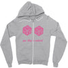 all natural 20 breasts dice Zipper Hoodie