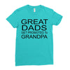 great dads get promoted Ladies Fitted T-Shirt