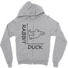 rabbit duck Zipper Hoodie