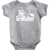 the grillfather  funny bbq Baby Onesie