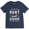 i have two titles aunt and dogmom and i rock them both V-Neck Tee
