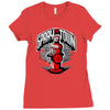 spray the towwn Ladies Fitted T-Shirt