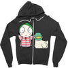 Sarah and Duck Zipper Hoodie