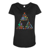 zelda item triforce Maternity Scoop Neck T-shirt