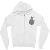 Cat Pocket Zipper Hoodie