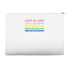 love is love, black lives matter, climate change is real, immigrants m Accessory Pouches